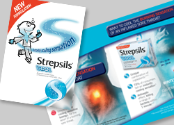 Strepsils info and competition card
